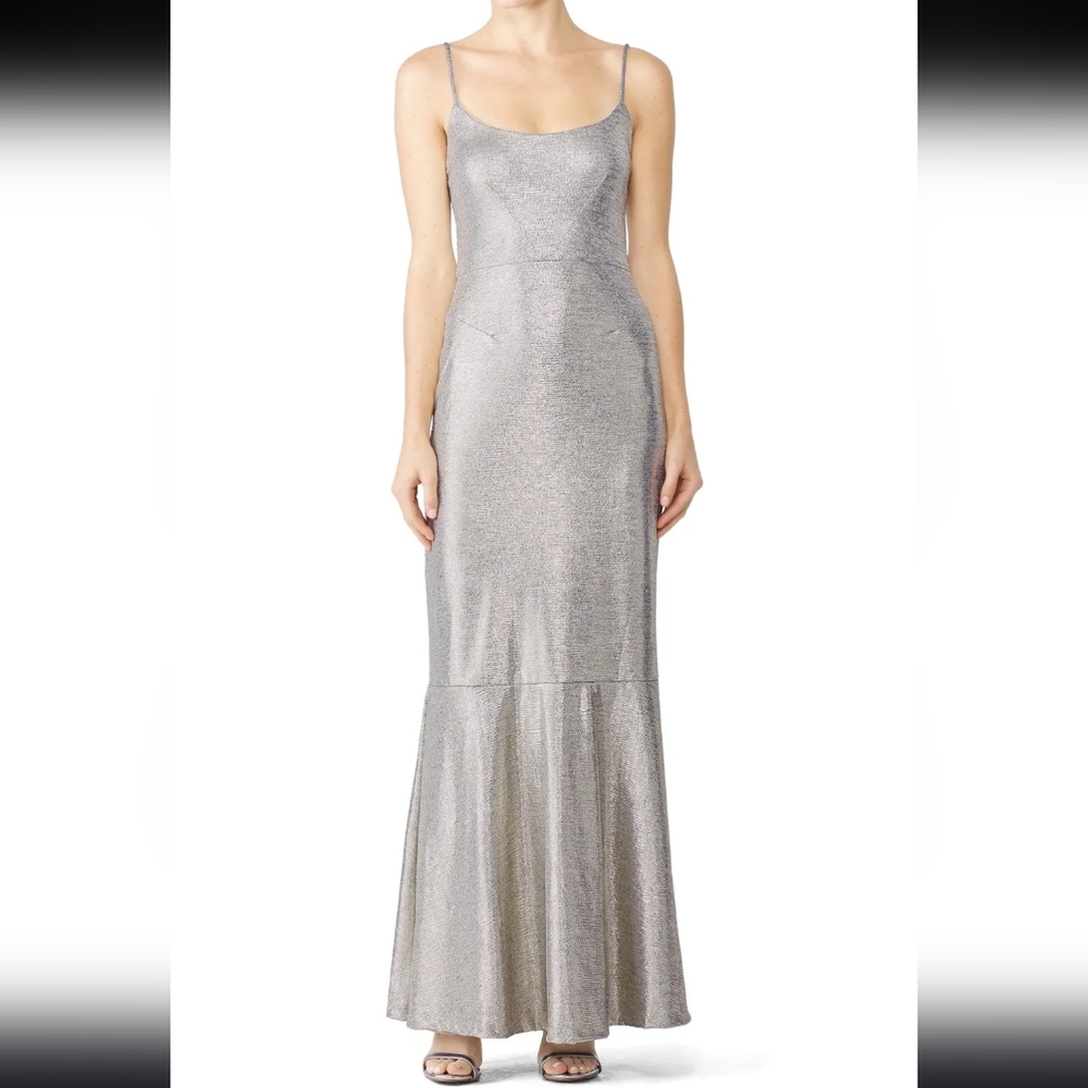 Hutch Silver Spaghetti Strap Cameron Gown Women's 8